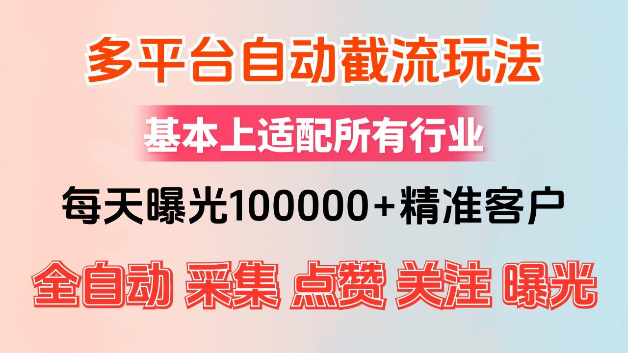小红书<strong>抖音</strong>视频号最新截流获客系统，全自动引流精准客户（日曝光10000+精准客户）