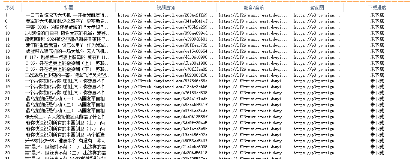 <strong>抖音</strong>下载作者主页所有视频 无需COOKIES 亲测上千条不频繁 